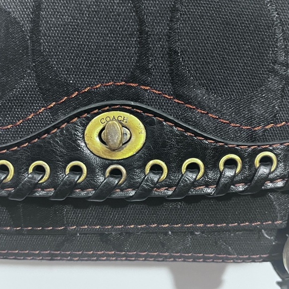 Coach limited edition brown Shoulder Bag with Decorative Metal Details - Picture 6 of 17